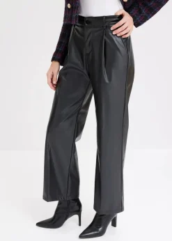 Outlet Lederimitat-Hose Damen Hosen|Bekleidung·Kleider