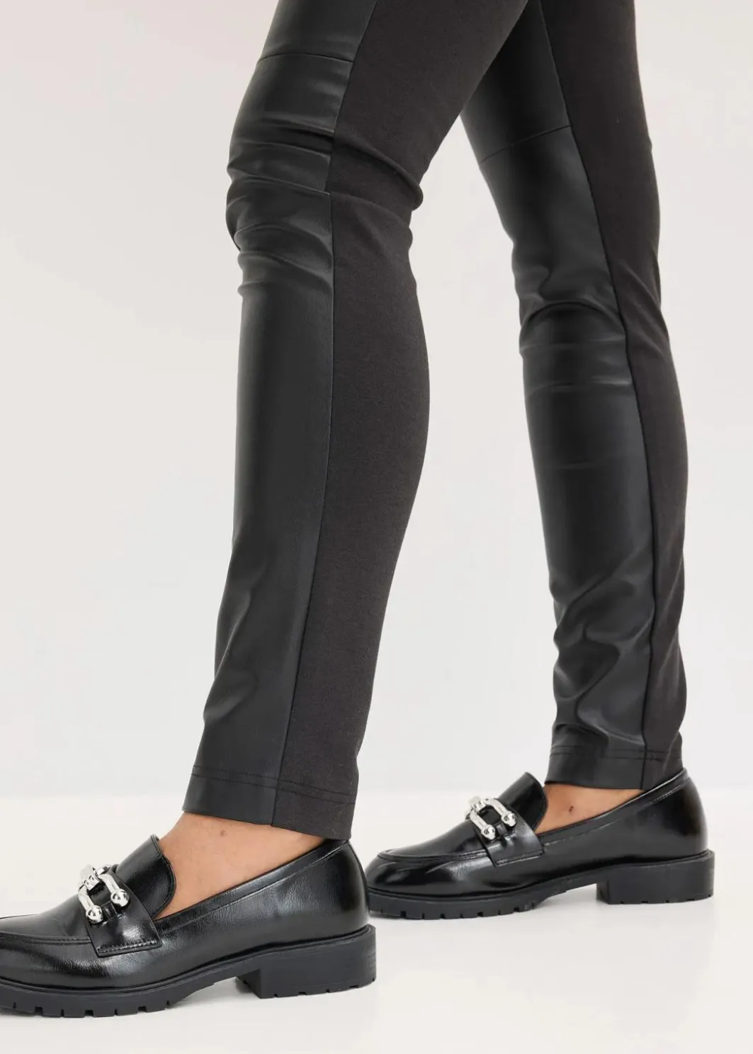 Lederimitat-Hose im Punto di Roma Mix Damen Bekleidung·Kleider|Nachhaltigere Materialien