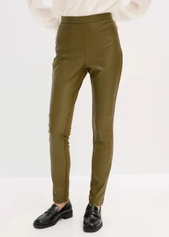 Lederimitat-Hose im Punto di Roma Mix Damen Hosen|Nachhaltigere Materialien