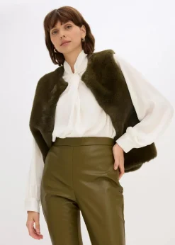 Lederimitat-Hose im Punto di Roma Mix Damen Hosen|Nachhaltigere Materialien