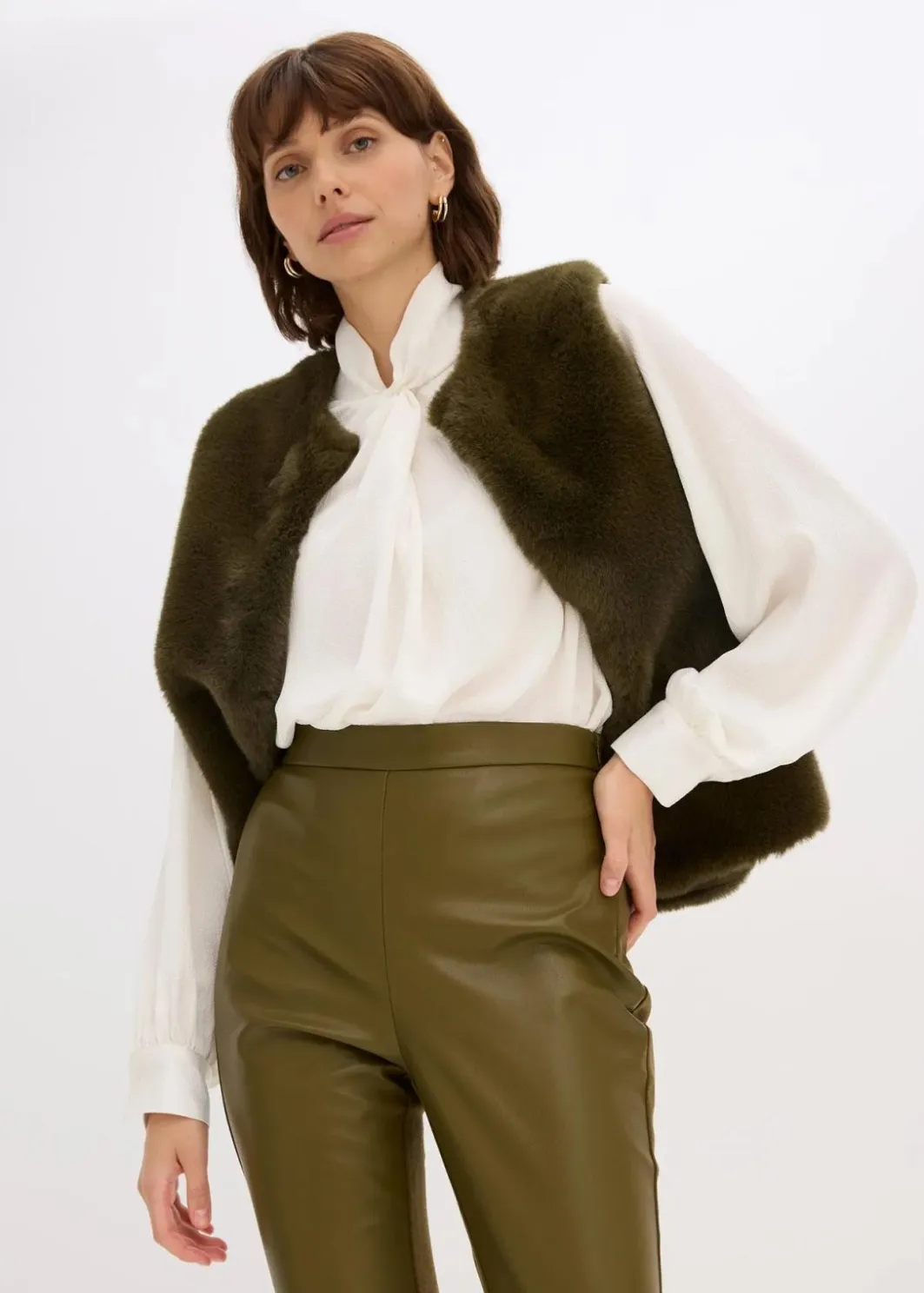 Lederimitat-Hose im Punto di Roma Mix Damen Hosen|Nachhaltigere Materialien