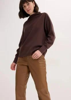 Lederimitat-Hose mit Bequembund Damen Bekleidung·Kleider|Hosen