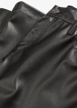 Discount Lederimitat-Hose mit Bequembund Damen Hosen|Bekleidung·Kleider