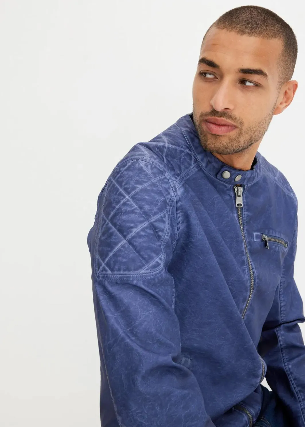 Discount Lederimitat-Jacke Herren Große Größen|Jacken & Mäntel