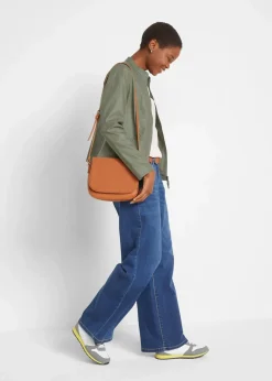 Damen bonprix Bekleidung·Hosen|Jacken & Mäntel|Lederimitat-Jacke aus reiner Viskose