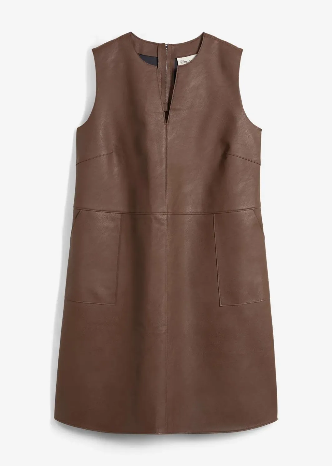 Damen bonprix Kleider|Lederimitat-Kleid