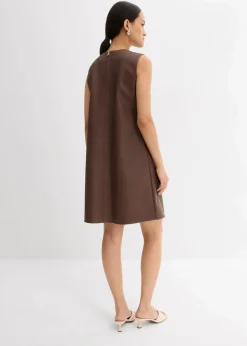 Damen bonprix Kleider|Lederimitat-Kleid