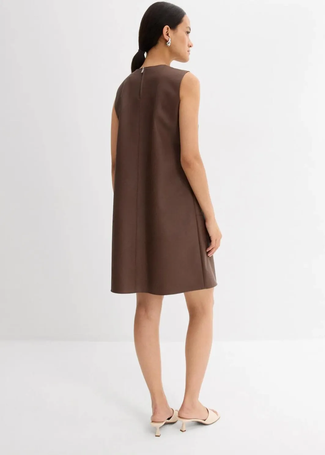 Damen bonprix Kleider|Lederimitat-Kleid