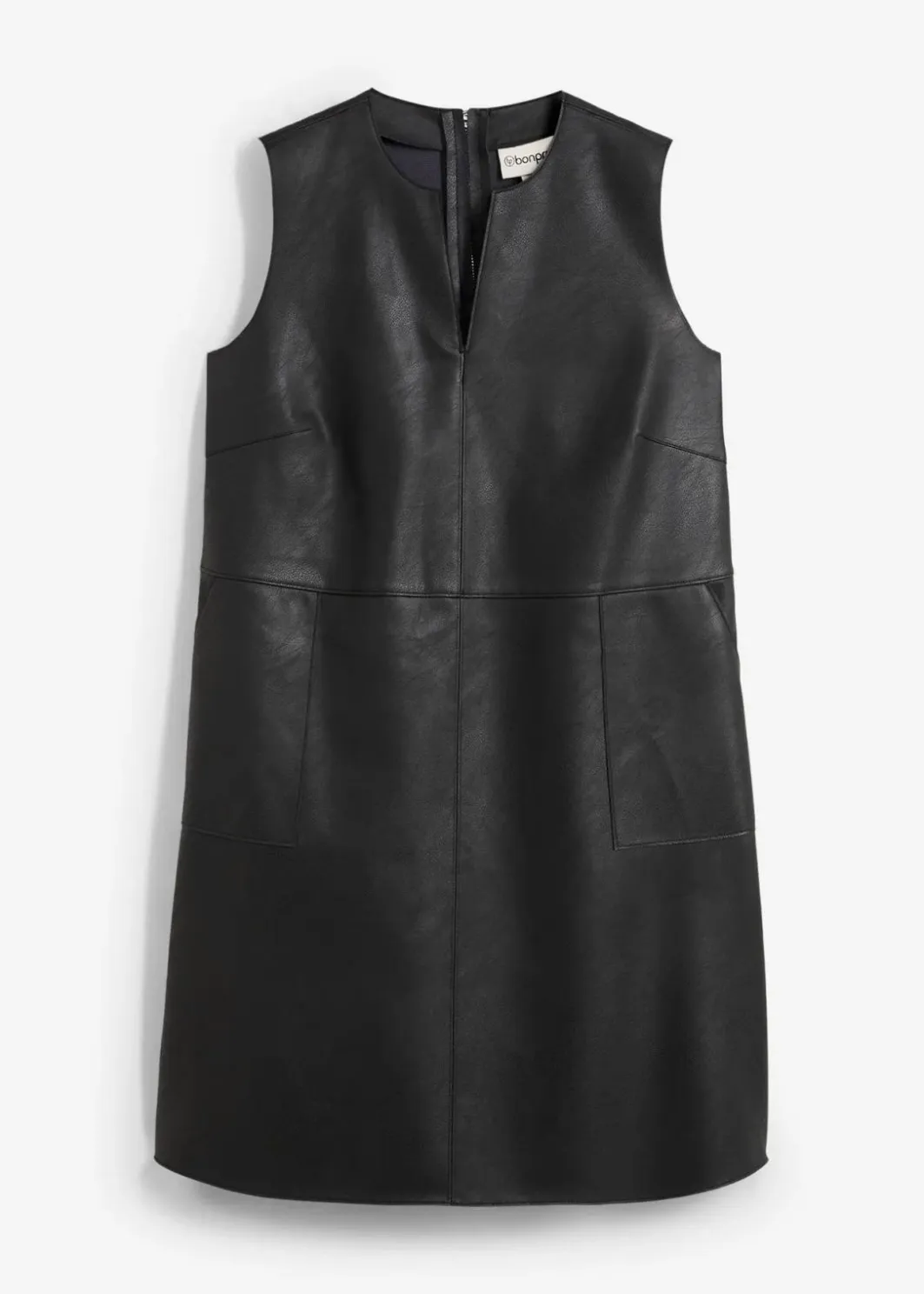 Outlet Lederimitat-Kleid Damen Kleider