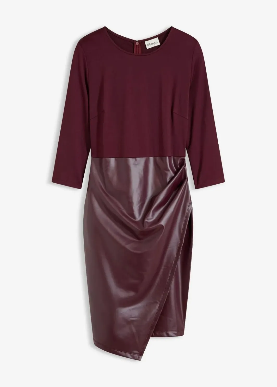 Best Lederimitat-Kleid mit Jersey-Oberteil Damen Bekleidung·Pullover & Strickjacken|Kleider