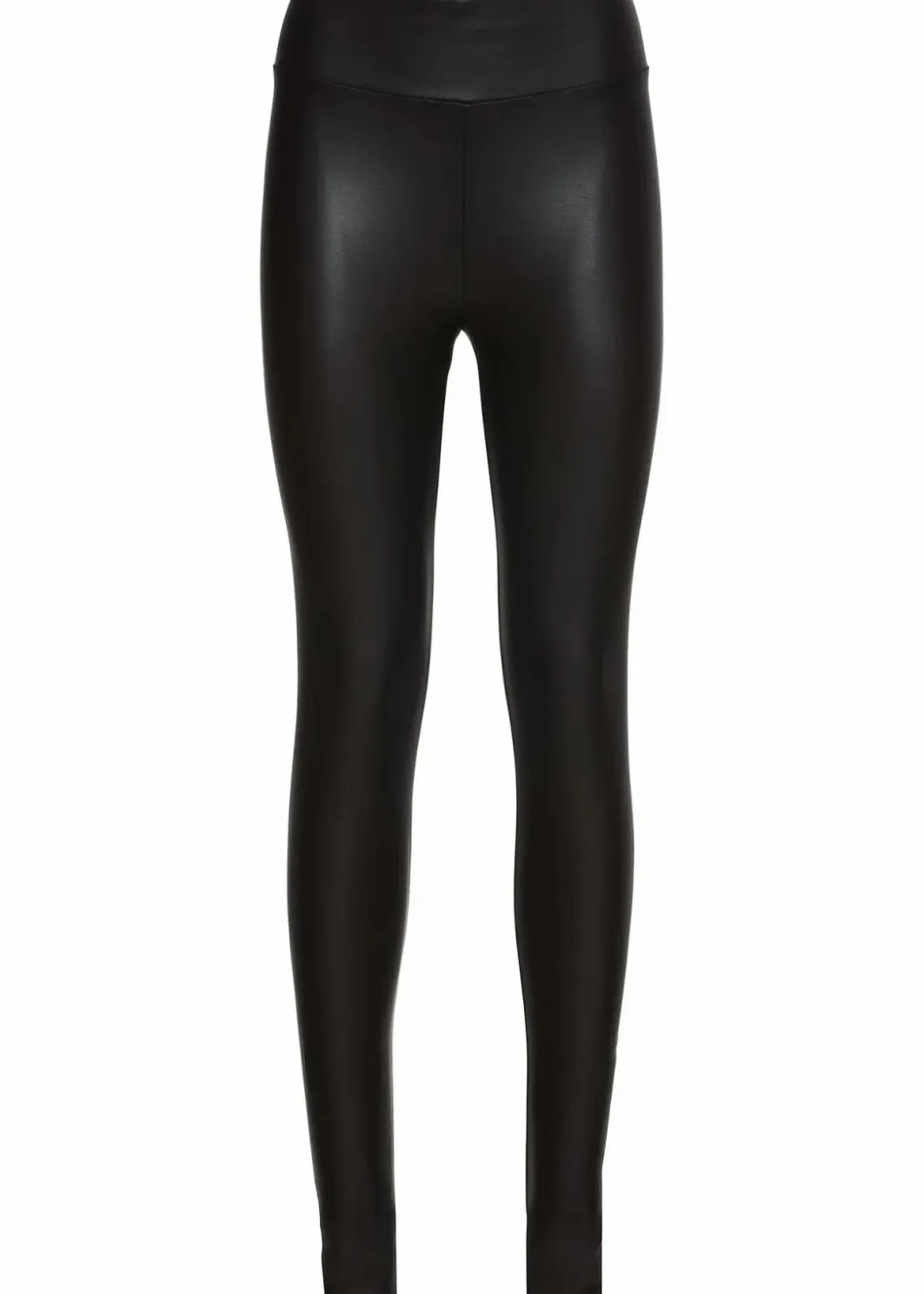 Lederimitat-Leggings mit Beschichtung Damen Hosen|Kurzgrößen