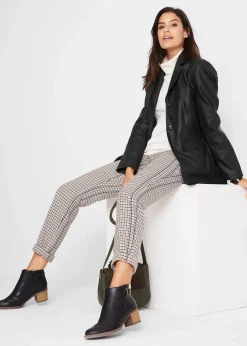 Damen bonprix Jacken & Mäntel|Bekleidung·Hosen|Lederimitat-Longblazer