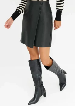 Sale Lederimitat-Rock Damen Bekleidung·Sportbekleidung|Röcke