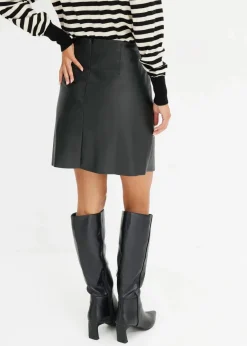 Sale Lederimitat-Rock Damen Bekleidung·Sportbekleidung|Röcke