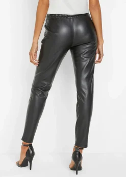 Damen bonprix Hosen|Bekleidung·Kleider|Lederimitat-Schlupfhose