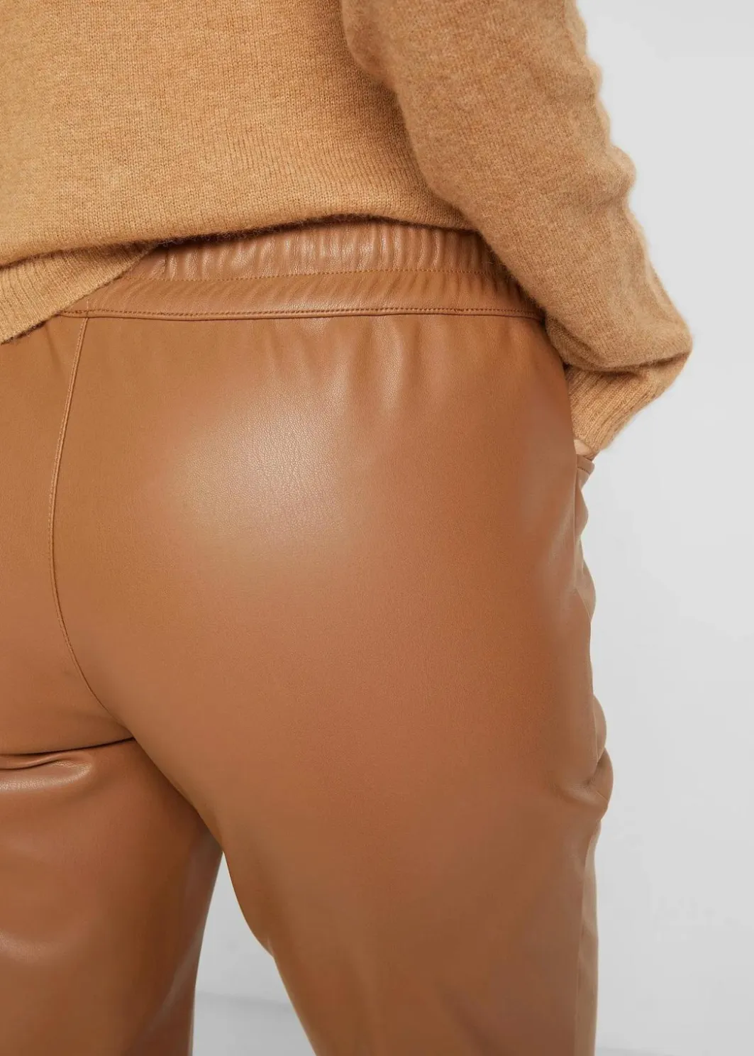 Damen bonprix Bekleidung·Kleider|Hosen|Lederimitat-Schlupfhose