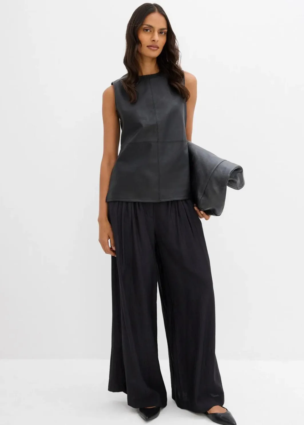 Best Lederimitat-Top Damen Shirts & Tops