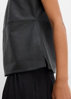 Best Lederimitat-Top Damen Shirts & Tops