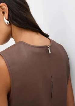 Damen bonprix Shirts & Tops|Lederimitat-Top