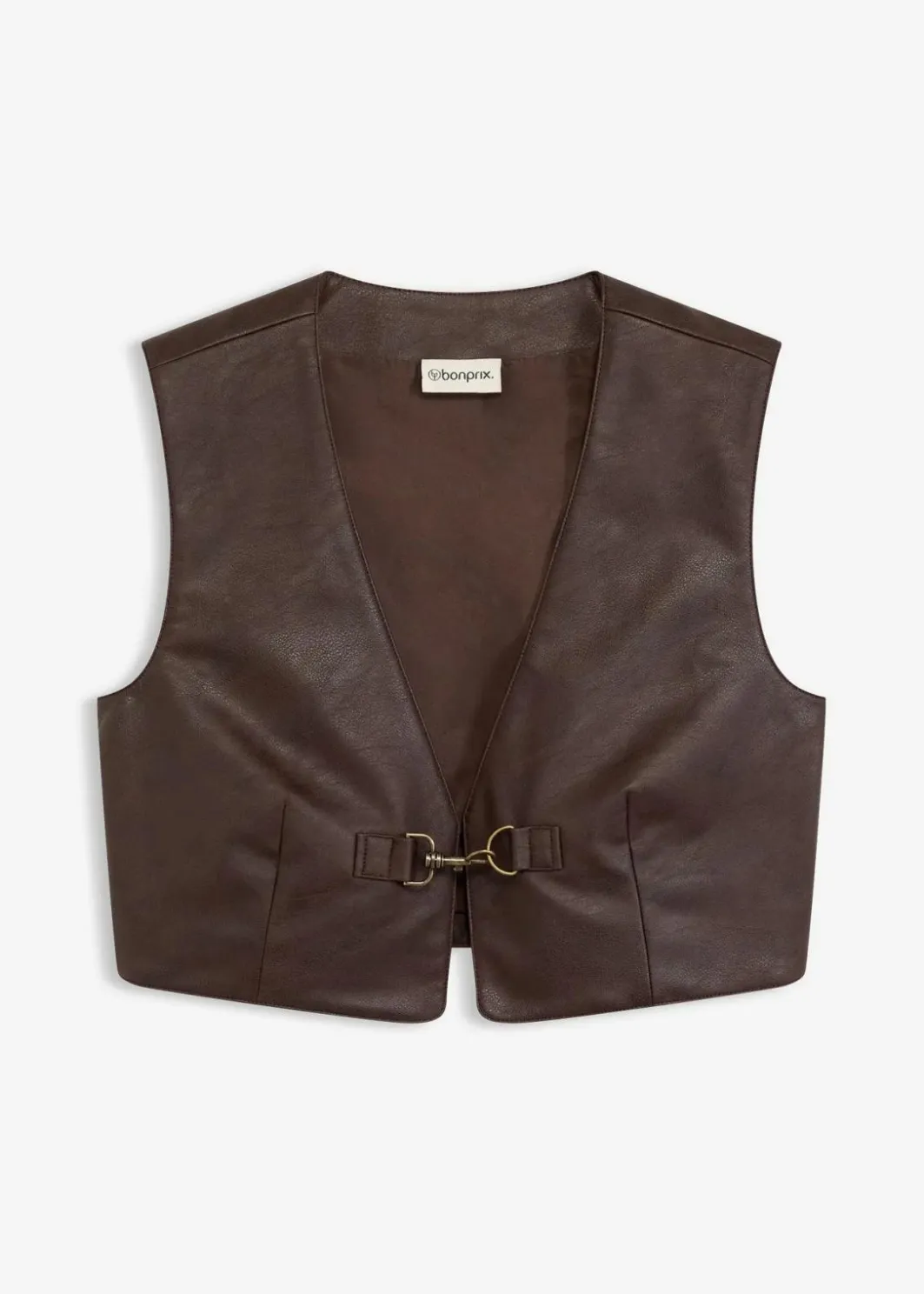 Best Lederimitat-Weste im Used-Look Damen Jacken & Mäntel