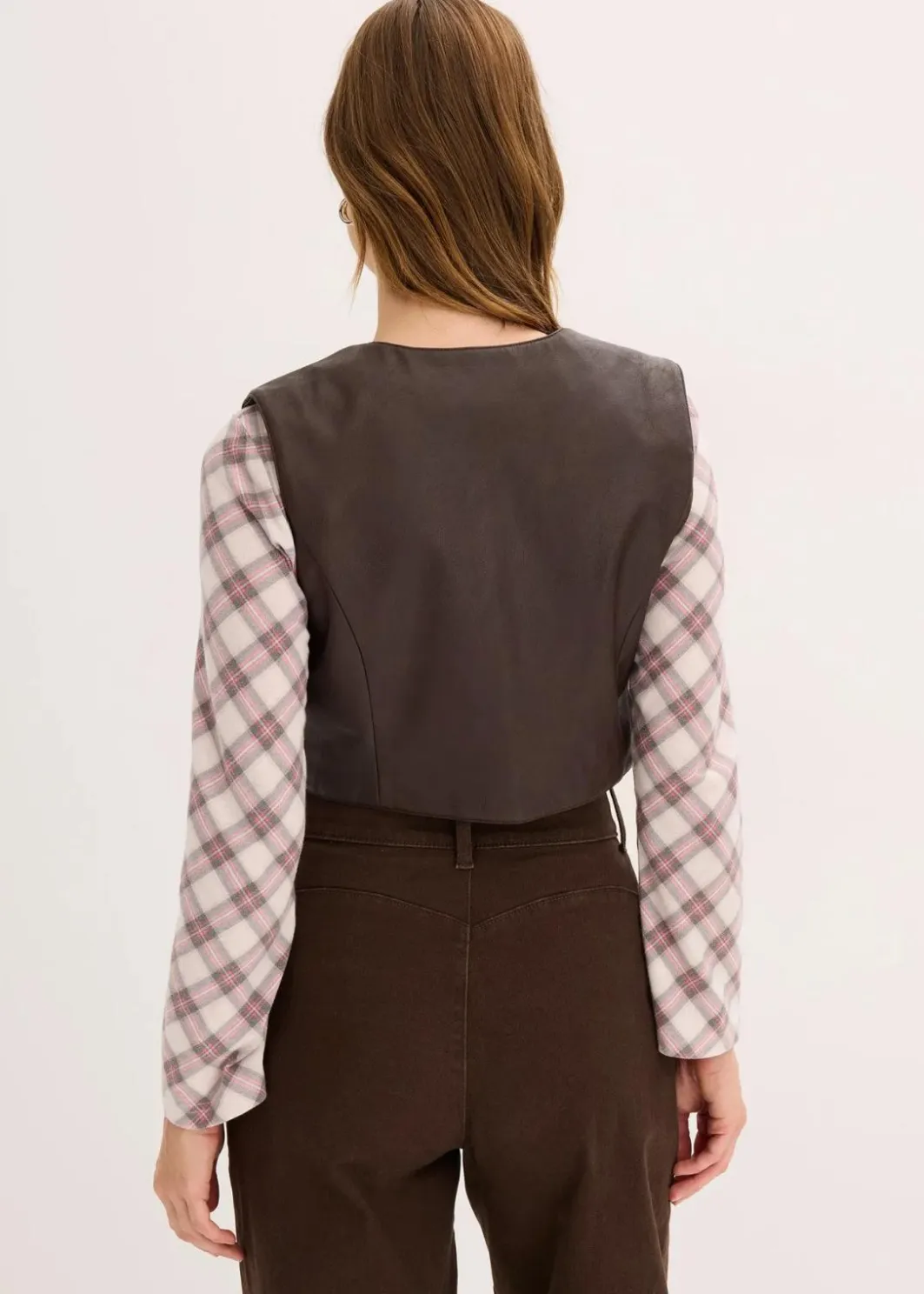 Best Lederimitat-Weste im Used-Look Damen Jacken & Mäntel