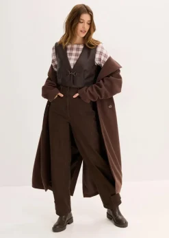 Best Lederimitat-Weste im Used-Look Damen Jacken & Mäntel