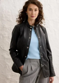 Sale Lederjacke aus Lammnappa Damen Premium|Nachhaltigere Materialien