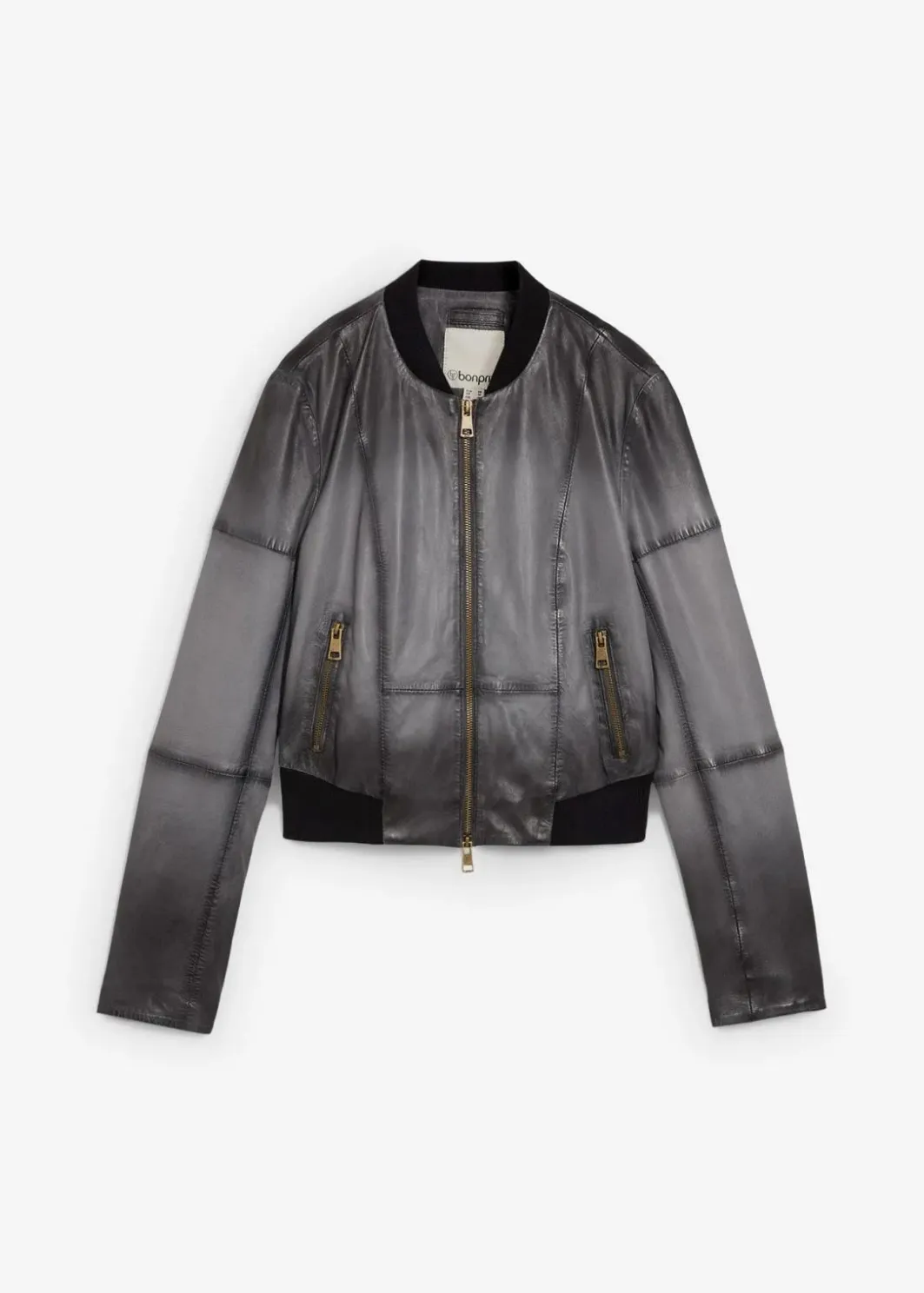 Damen bonprix Bekleidung·Hosen|Jacken & Mäntel|Lederjacke aus Lammnappa