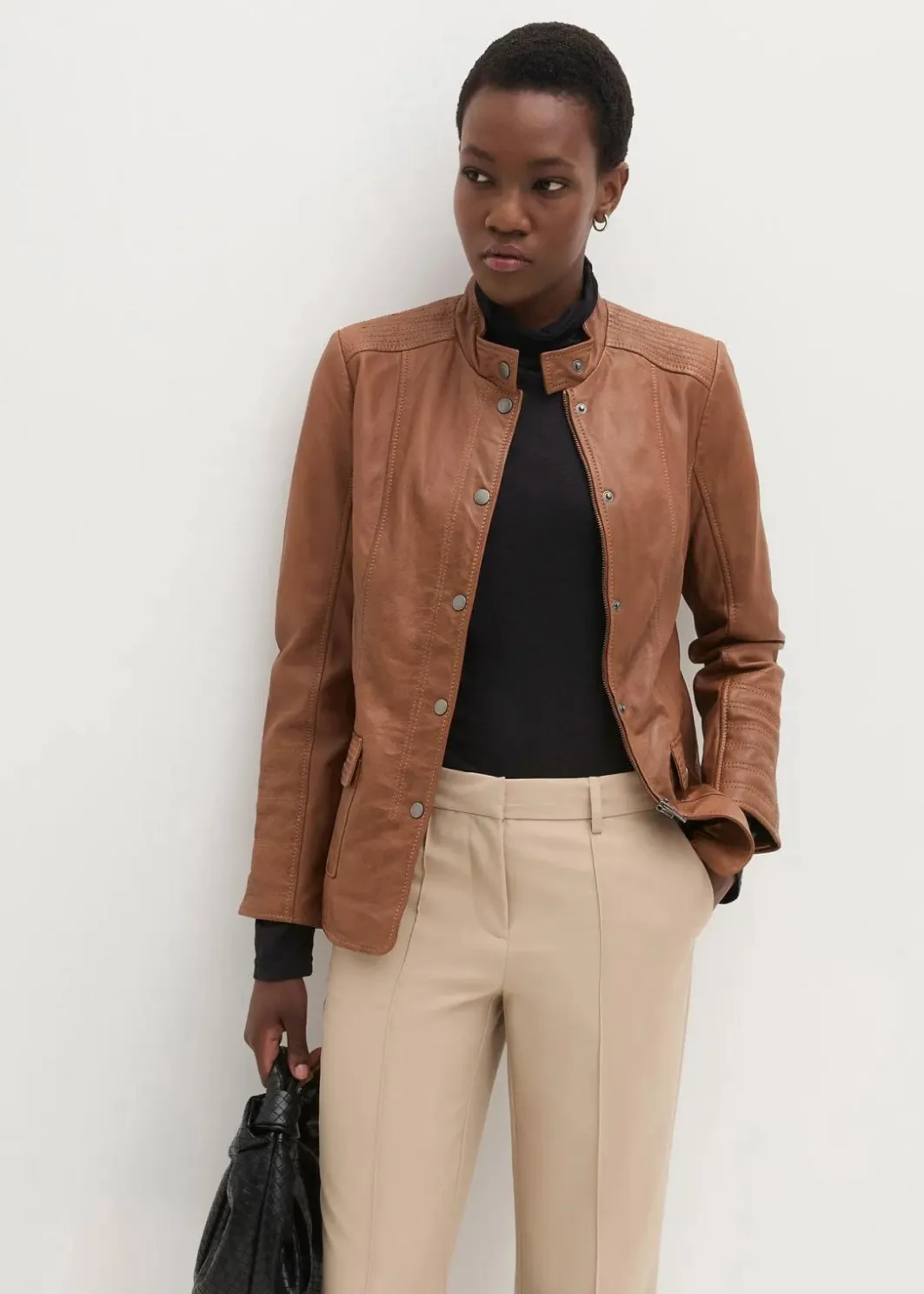 Hot Lederjacke aus Lammnappa Damen Premium|Nachhaltigere Materialien