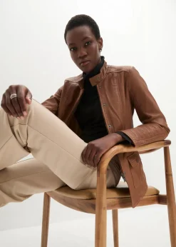 Hot Lederjacke aus Lammnappa Damen Premium|Nachhaltigere Materialien