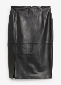 Sale Lederrock mit Schlitz Damen Bekleidung·Sportbekleidung|Röcke