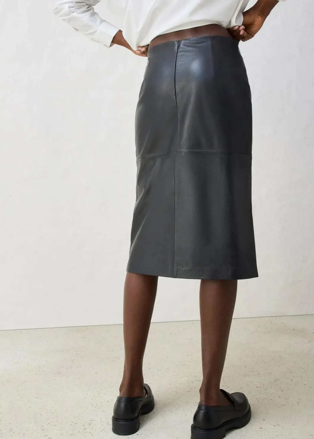 Sale Lederrock mit Schlitz Damen Bekleidung·Sportbekleidung|Röcke