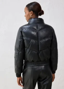Damen bonprix Bekleidung·Hosen|Premium|Leder-Steppjacke aus Lammnappa