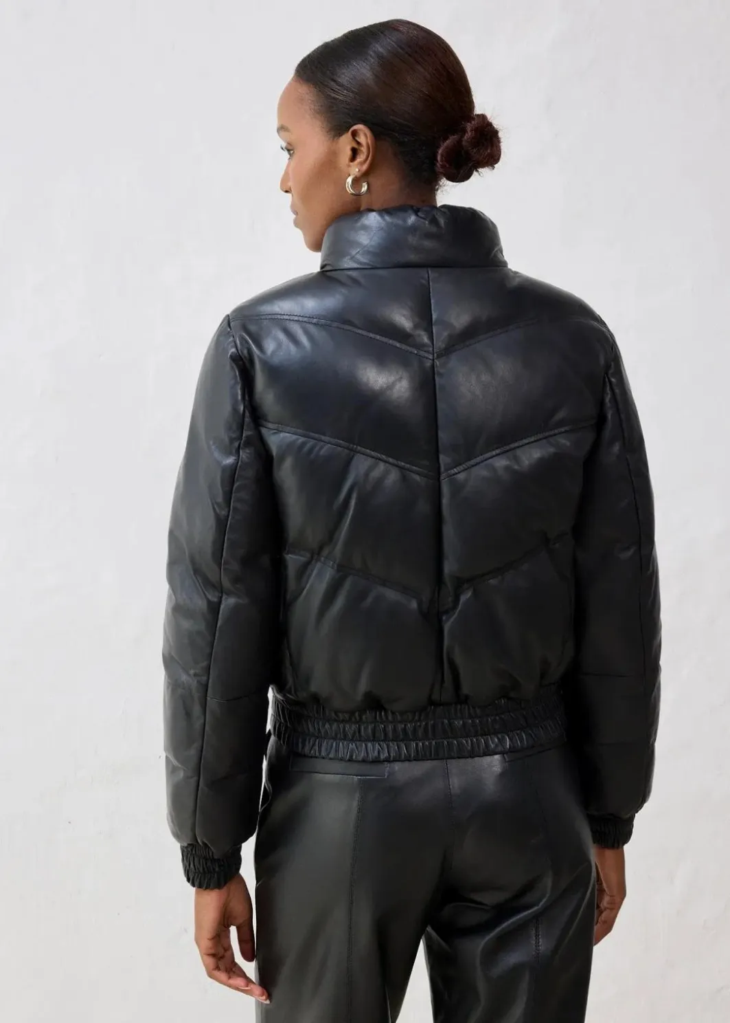 Damen bonprix Bekleidung·Hosen|Premium|Leder-Steppjacke aus Lammnappa