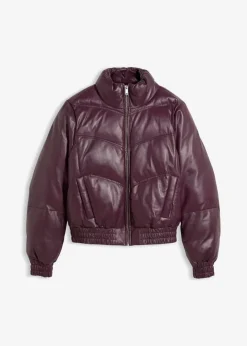 New Leder-Steppjacke aus Lammnappa Damen Jacken & Mäntel|Premium