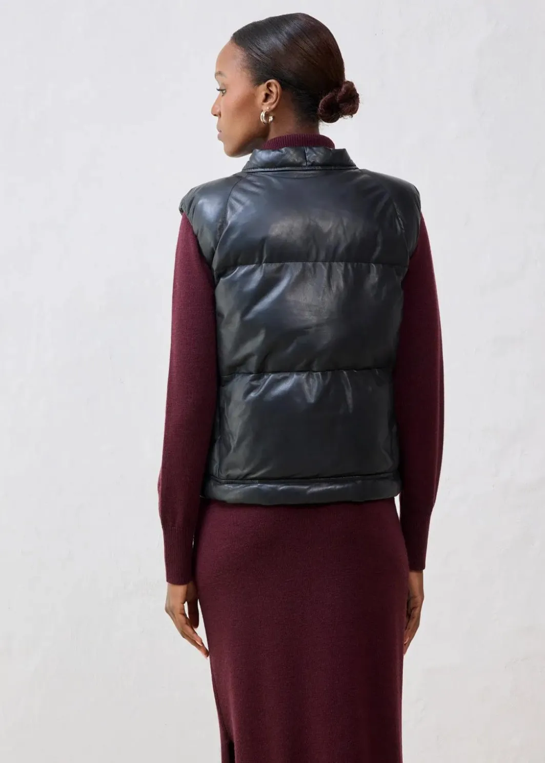Best Leder-Steppweste aus Lammnappa Damen Jacken & Mäntel|Bekleidung·Hosen