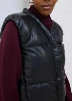 Best Leder-Steppweste aus Lammnappa Damen Jacken & Mäntel|Bekleidung·Hosen