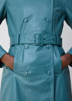 Damen bonprix Bekleidung·Hosen|Premium|Leder-Trenchcoat aus Lammnappa