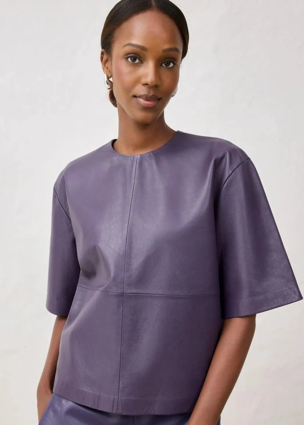 Damen bonprix Bekleidung·Jacken & Mäntel|Blusen & Tuniken|Leder-Tunika aus Lammnappa
