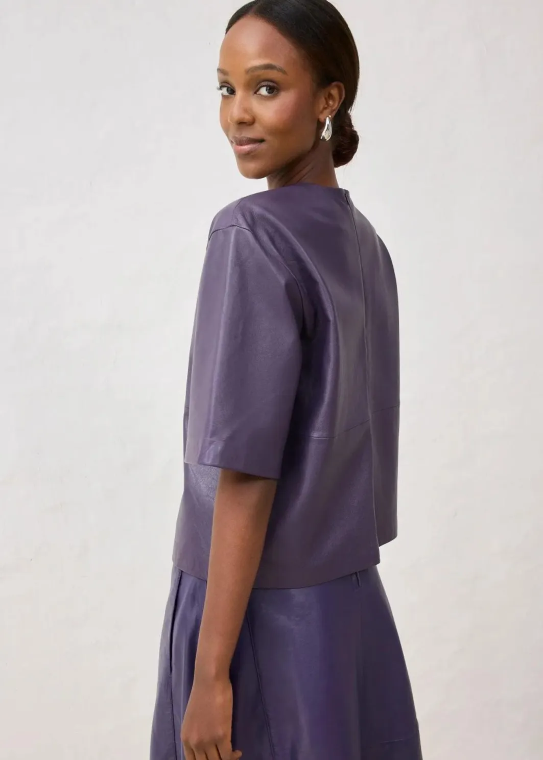 Damen bonprix Bekleidung·Jacken & Mäntel|Blusen & Tuniken|Leder-Tunika aus Lammnappa