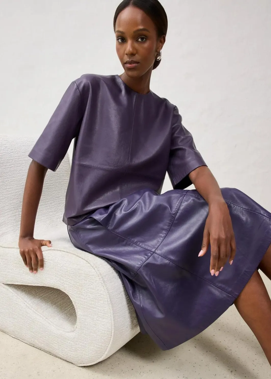 Damen bonprix Bekleidung·Jacken & Mäntel|Blusen & Tuniken|Leder-Tunika aus Lammnappa