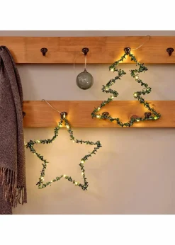 New LED-Hängedeko in Weihnachtsbaum- und Sternform (2-tlg. Set) Wohnaccessoires|Weihnachtsdeko & -Textilien·Beleuchtung