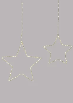 Best LED-Hängedeko Stern (2-tlg. Set) Wohnaccessoires|Weihnachtsdeko & -Textilien·Beleuchtung