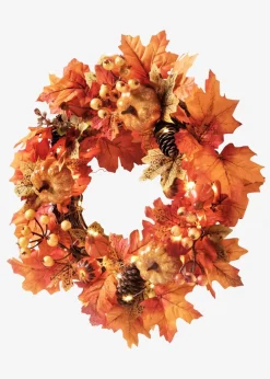 bonprix Wohnaccessoires|LED-Hängedeko Türkranz mit Herbstdeko