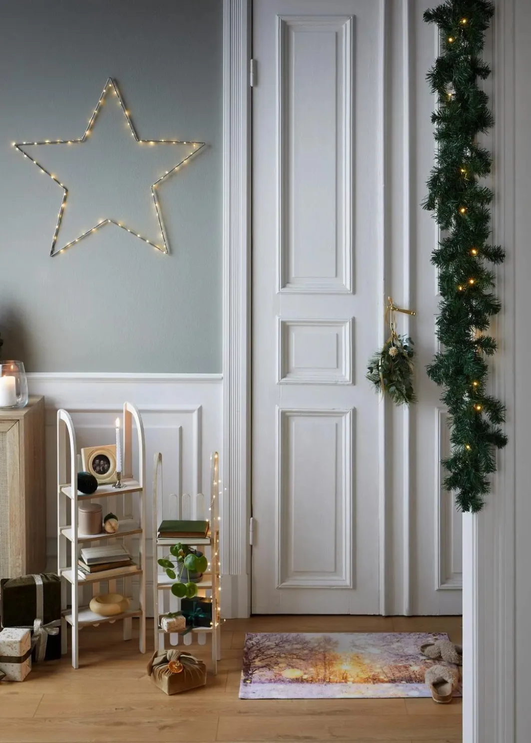 bonprix Wohnaccessoires|Weihnachtsdeko & -Textilien·Dekoration|LED-Kunsttannengirlande