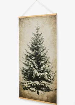 bonprix Wanddekoration|Weihnachtsdeko & -Textilien·Beleuchtung|LED-Leinwandbild mit Tannenbaum Motiv