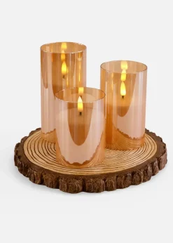 Clearance LED-Objekt mit LED Kerzen (3-tlg. Set) Wohnaccessoires