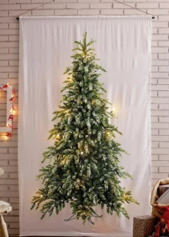 Online LED-Vorhang mit Tannenbaum Druck (1er Pack) Vorhänge|Weihnachtsdeko & -Textilien·Gardinen
