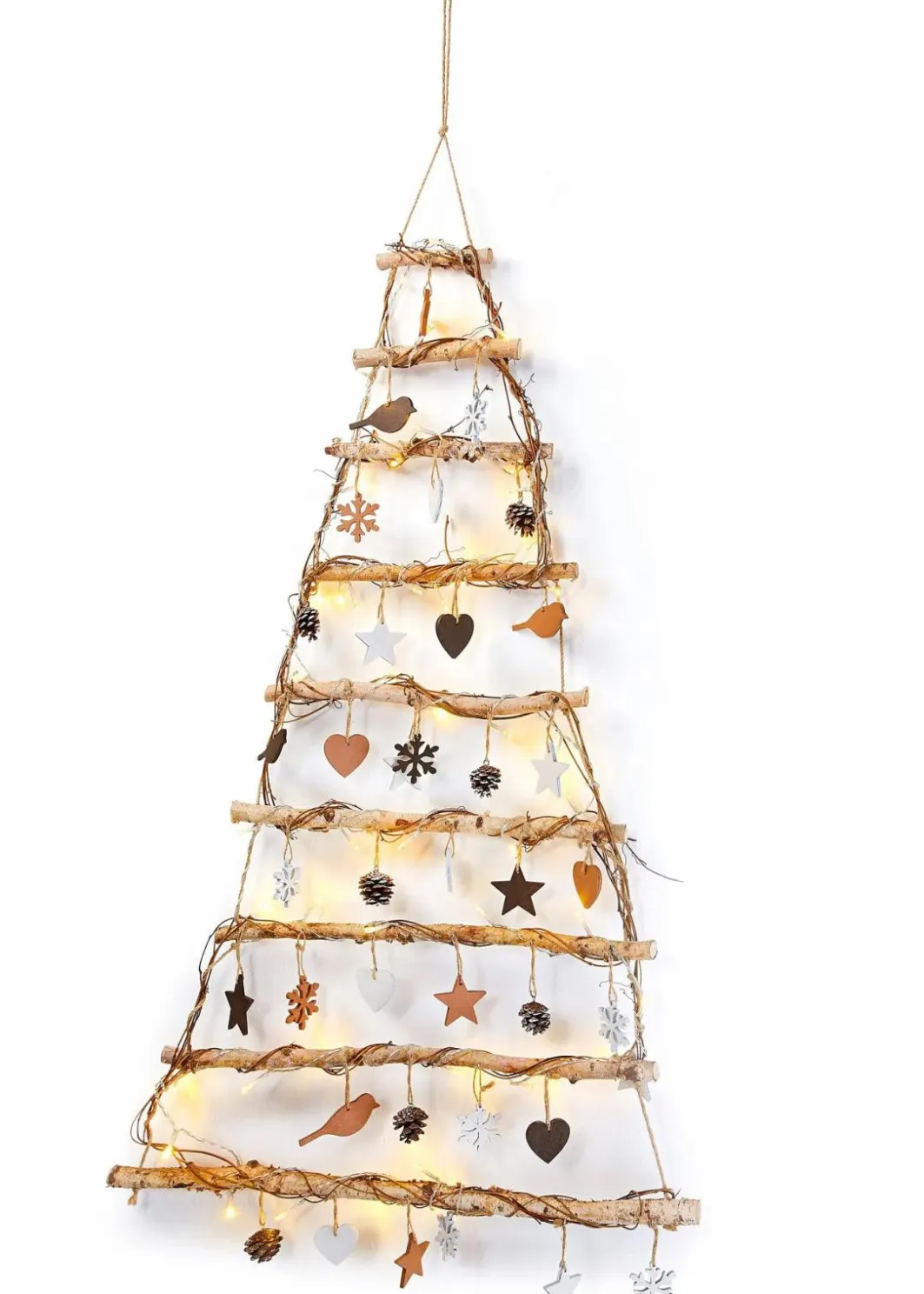 bonprix Wanddekoration|Weihnachtsdeko & -Textilien·Beleuchtung|LED-Wanddeko im Weihnachtsbaum-Design