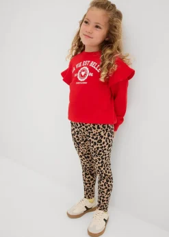 Kinder bonprix Mädchen 2-8 Jahre·Nachhaltigere Materialien|Mädchen 9-16 Jahre·Nachhaltigere Materialien|Leggings aus elastischem Bio-Baumwoll-Mix (2er Pack)